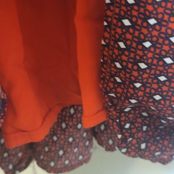 Lulus La Vie en Roses Navy Blue and Red Floral Print Dress Womens S Mixed Prints - Picture 8 of 13